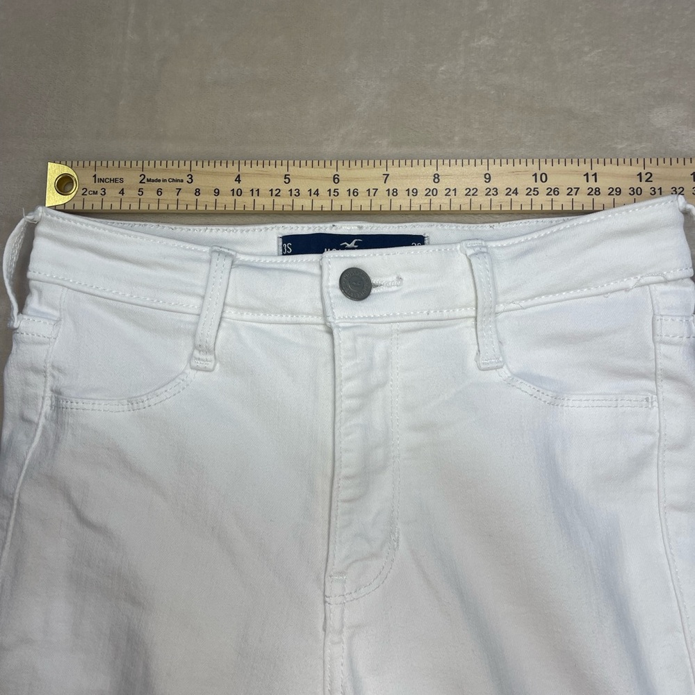 Hollister White High-Rise Jean Leggings Women’s Size W26 L26 Stretch Skinny - Picture 6 of 6